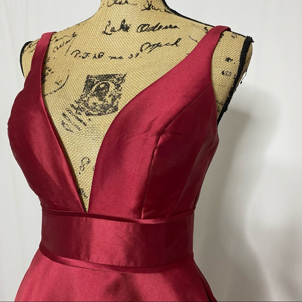 Mac Duggal Red Ball Gown - Picture 2 of 9